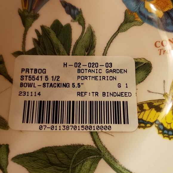 PORTMEIRION Botanical Garden - 5.5" Stacking Bowl NWT - Picture 5 of 8